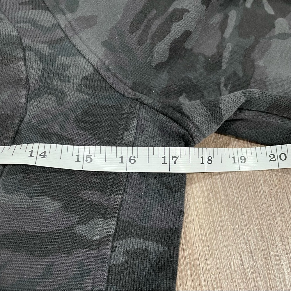 Lululemon Scuba Hoodie *Light Cotton Fleece Incognito Camo Multi Grey Size 6 - Picture 10 of 14